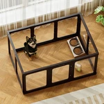 Dog Playpen 24 H Acrylic Indoor Clear 10 Pcs Black Jalove Plastic Puppy. Fixed Price $259.99.