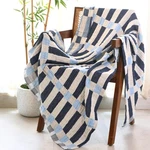 Folkulture Throw Blanket For Couch 50" X 60", 100% Recycled Cotton Blan.... Fixed Price $43.35.