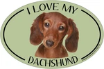 Company Love My Breed Oval Shaped Pet Magnet; Removable Magnets For Cars, Frid. Fixed Price $14.99.