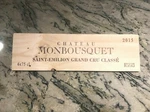 Ch. Monbousquet 2015 St. Emilion Region Wine Rare Vintage Crate Box SIDE-1 Panel. Fixed Price $7.95.