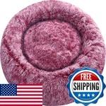 Comlax Calming Donut Dog Beds 39 Inches Round Cushion Removable Washable Cover. Fixed Price $65.50.