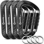 3" Auto-locking Carabiner Clips 12KN (2697LBS) Heavy Duty Keychain Hiking Campin. Fixed Price $30.58.