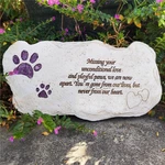 Shinning Paw Prints Pet Memorial Headstones For Dogs Cats... Fast Ship. Fixed Price $33.99.
