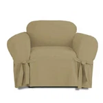 Linen Store Microsuede Furniture Slipcover (chair, Taupe). Fixed Price $33.02.