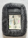 Midwest Bolstered Bed Plush Faux Fur Toy Size Machine Washable Gray 40218-GY. Fixed Price $24.99.
