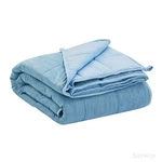 Satwip Cooling Weighted Blanket Queen Size 15 Lbs Moire Jersey Bed Blank.... Fixed Price $90.98.