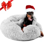 Himax Donut Beds For Large With Blanket, Cozy Soft Fluffy Round Dogs.... Fixed Price $96.49.
