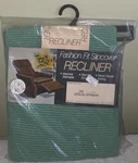 Vintage Retro Mod 60'S? Sure Fit Fashion Recliner Slipcover Green/blue New Usa. Fixed Price $24.99.