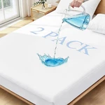 Twin Xl Mattress Protector Waterproof 2 Pack Washable Cover Breathab.... Fixed Price $50.00.