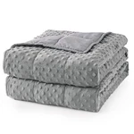 Mr. Sandman Weighted Blanket For Adults, Minky Dots Heavy Woman, .... Fixed Price $79.86.