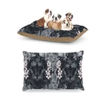 Kess Inhouse Suzanne Carter "magnolia Cushion" Gray Fleece Large Pet Dog Bed. Fixed Price $70.00.