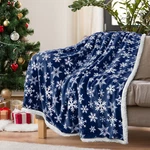 Christmas Blanket Microfiber Fleece Sherpa Holiday Pattern Throw Couch Sofa Bed. Fixed Price $33.99.