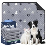 Pee Pads For Dogs Pack Absorbent Reusable Training Pet Puppy Grey 18"X24". Fixed Price $25.74.