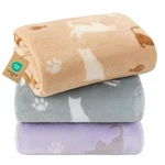 Luciphia 1 Pack 3 Blankets, Cute Cat Printed Fluffy Fleece Pet For Do.... Fixed Price $18.27.