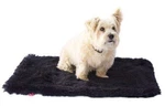 Minkie Binkie Blanket, Black Powder Puff, S 20X30. Fixed Price $24.00.
