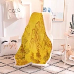 Wonderful Golden Hills And Woods 3D Warm Plush Fleece Blanket Picnic Sofa Couch. Fixed Price $56.49.