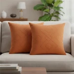 Homeroots 588403 20 In. Golden Brown Geometric Throw Pillows - Set Of. Fixed Price $61.86.