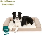 Pet Products Large Plush & Performance Linen Orthopedic Sofa Dog Bed, Flax. Fixed Price $51.82.