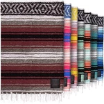 Mexican Blanket Authentic Handmade Falsa Lightweight Durable 70X50IN Baja Throw. Fixed Price $38.39.