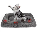Tailtastic Self Warming Cat Bed Mat With U-shaped Pillow -24"X18" Small, Grey. Fixed Price $24.17.