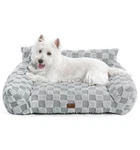 MADE4PETS Cat And Dog Indoor Couch Bed, Soft Faux Fur Checkered Sofa, Coz.... Fixed Price $41.47.