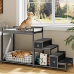 Dog Bunk With Stairs & Storage Pet Attaches Human Bedside. Fixed Price $118.99.