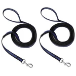 Shock-absorbing Bungee Dog Leash, 8FT Double Handles Training Lead With 360 .... Fixed Price $9.47.