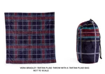 2 Piece Tartan Plaid Fleece Blanket Throw 45 X In Bag Vera Bradley New. Fixed Price $31.50.