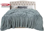 Toonow Extra Soft Fuzzy Faux Fur Blanket Queen Size 78"X90", Reversible Lightwei. Fixed Price $46.19.
