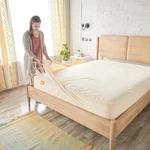 Organic Waterproof Mattress Protector Pad - Elastic Fitted. Fixed Price $127.54.