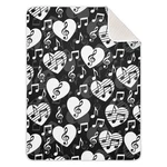 Love Music Notes Baby Blankets Soft Warm Crib Stroller For Toddler Ne.... Fixed Price $45.47.