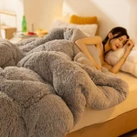 Aetvrni Luxury Plush Shaggy Thick Faux Fur Comforter, Big Heavy Warm Comforte.... Fixed Price $174.99.