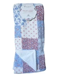 Envogue Reversible Cotton Gauze Throw Americana July Bows Floral Red White Blue. Fixed Price $79.99.