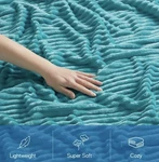 Nestl Cut Plush Fleece Blanket, Soft Lightweight Fuzzy Luxury Throw (size 50X60). Fixed Price $12.99.