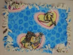 Handmade Fleece Tied Pet / Baby Blanket Fancy Nancy Choice Of Color 17 X 24. Fixed Price $13.50.