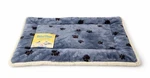 Midwest Quiet Time Reversible Fleece Dog Crate Mat Blue Paw Print 29 X 20. Fixed Price $29.99.