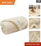 Versatile 24X32 Sherpa Fleece Dog Blanket For Pets - Easy Clean, Modern Design. Fixed Price $17.09.