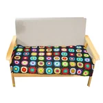 Handmade Crochet Black Throw Blanket Granny Sweater Style Year Round .... Fixed Price $69.17.