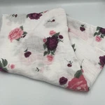 Saranoni Luxury Baby Blanket Floral White Purple Pink 44X46 Inches Pampered. Fixed Price $21.78.
