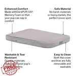 Diggs Snooz Memory Foam Dog Bed Grey Crate Pad Intermediate. Fixed Price $189.00.