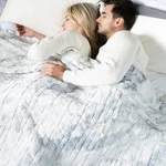 Woomer Heated Blanket Twin Size Electric 84"X 90", Soft Faux Fur Fast.... Fixed Price $128.73.