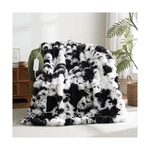Cow Print Heating Throw Blankets Luxurious Western Soft Bubble Faux Rabbit Fu.... Fixed Price $69.10.