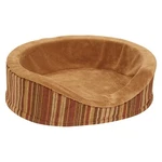 Aspen Pet Antimicrobial Deluxe Dog Bed Gray Blue Stripe 18" Oval. Fixed Price $41.17.