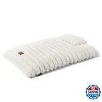 & Country Luxe Cuddletown Ribbed Bubble Stripe Pillow Crate Mat Pet Bed,. Fixed Price $60.33.