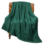 Bedelite Fleece Christmas Blankets THROW(50"X60") Forest Green. Fixed Price $24.80.