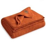 100% Organic Turkish Cotton Throw Blanket 50X60 Inches Harvest Pumpkin Go. Fixed Price $83.15.