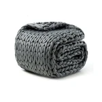 Hand-knit Weighted For Adults,chunky Blanket, Cooling,breathable.... Fixed Price $186.25.
