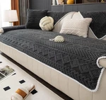 Mdsasfd Geometric Jacquard Plush Warm Sofa Couch Cover Soft Fuzzy Non-slip. Fixed Price $24.99.