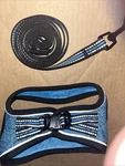 Barkbay Xs Dog No Pull Harness And Leash. New Blue,black & Reflective Dots. Fixed Price $9.00.