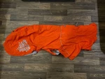 Hurtta Monsoon Eco Rosehip Orange Dog Rain Coat, 35 Inch. Fixed Price $55.00.
